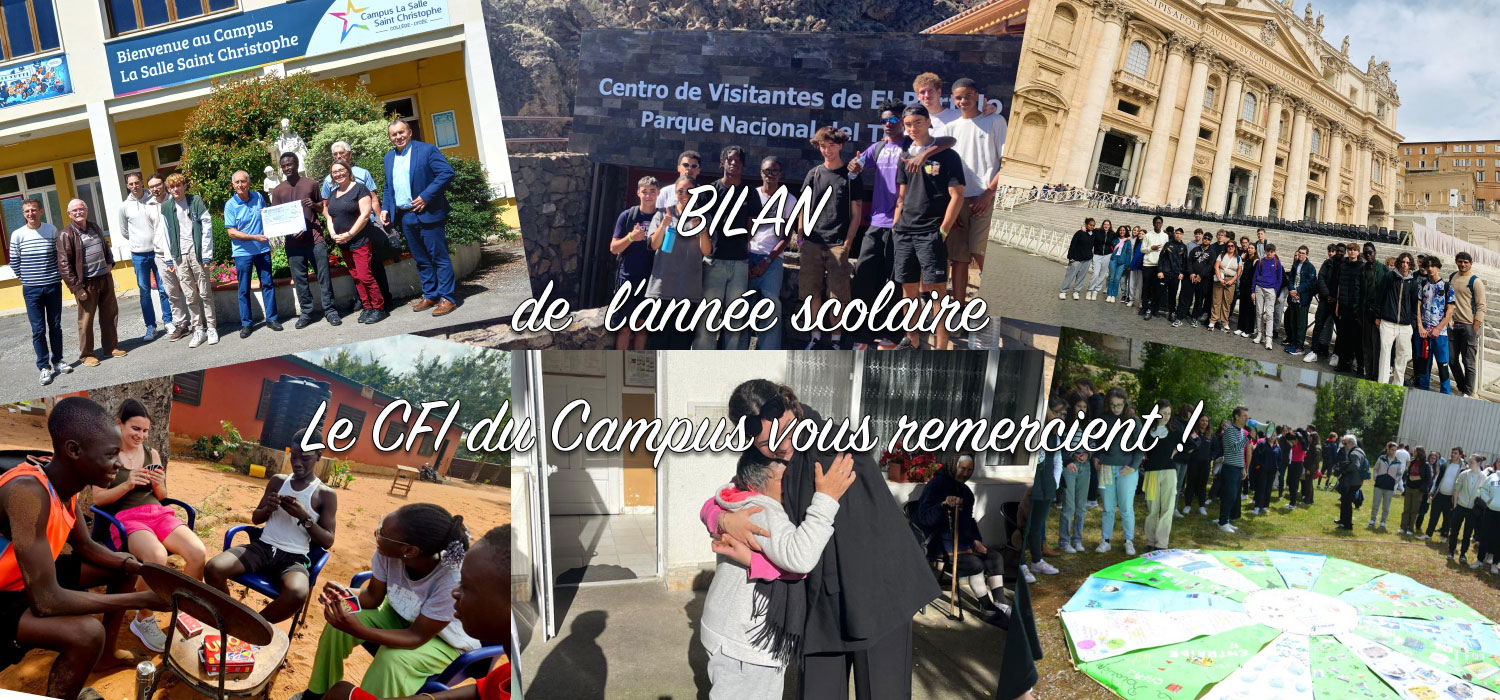 Montage photo des différents voyages organisés par le CFI du Campus La Salle Saint Christophe